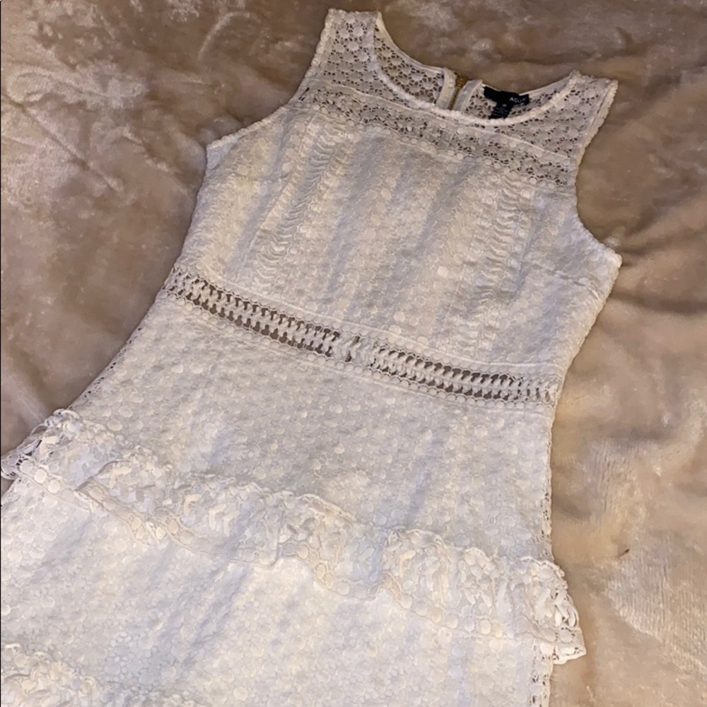 Aqua Ruffle Dress - Picture 2 of 3